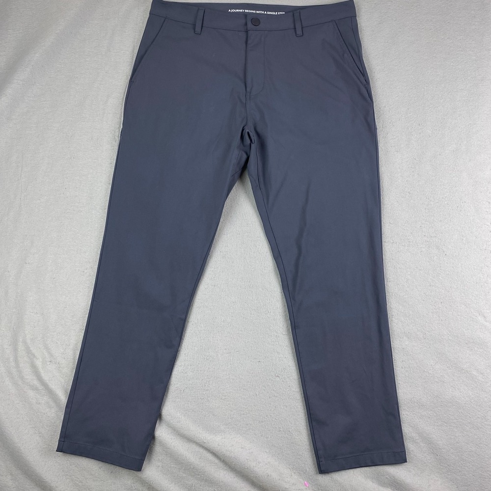 Rhone Commuter Pants Mens 35x28.5 gray Performance Golf Slim Straight
